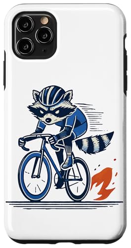 Waschbär auf Rennrad für sportliche Radfahrer Hülle für iPhone 11 Pro Max von Streetwear cyclist design for bike lovers