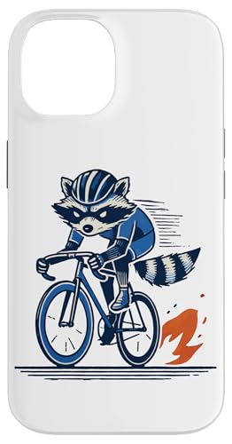 Waschbär auf Rennrad für sportliche Radfahrer Hülle für iPhone 14 von Streetwear cyclist design for bike lovers