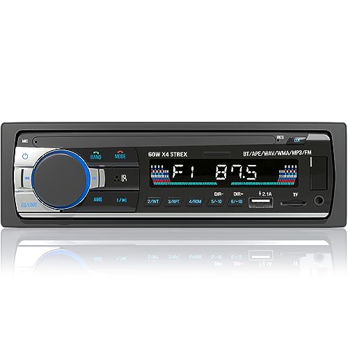 Strex Autoradio mit Bluetooth für alle Fahrzeuge - USB, AUX und Freisprecheinrichtung - Fernbedienung - EIN-DIN-Autoradio mit integriertem Mikrofon von Strex