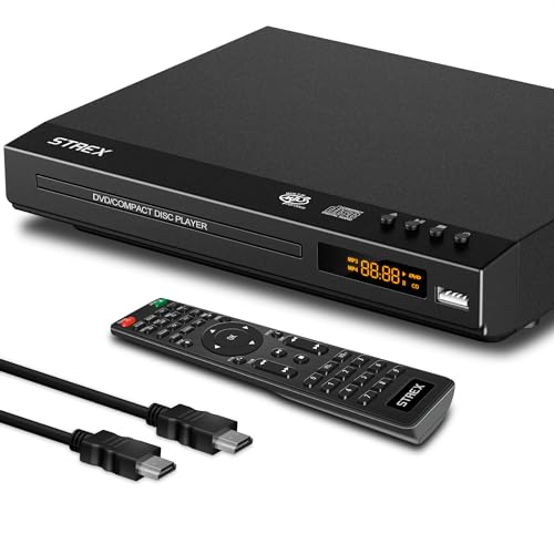 Strex DVD Player mit HDMI - Full HD 1080P - Region Free - Fernbedienung - USB - HDMI/RCA - Schwarz DVD-Player Strex DVD Player mit HDMI - Full HD 1080P - Region Free - Fernbedienung - USB - HDMI/RCA - Schwarz DVD-Player von Strex