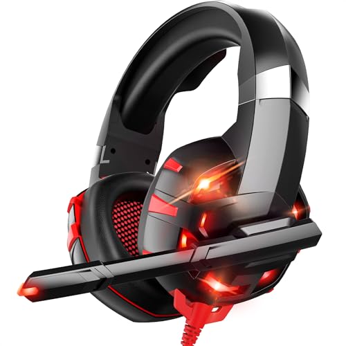Strex Gaming Headset mit Mikrofon Rot - PC + PS4 + PS5 + Xbox One + Xbox Serie Strex Gaming Headset mit Mikrofon Rot - PC + PS4 + PS5 + Xbox One + Xbox Serie von Strex