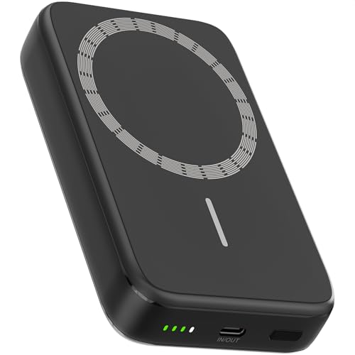Strex Magsafe Powerbank - 12.000 mAh - Magnetisch - Wireless Qi Schnellladegerät - 20W Schnellladegerät - USB-C - LED-Anzeige - Universal Powerbank passend für iOS / Android u.a Strex Magsafe Powerbank - 12.000 mAh - Magnetisch - Wireless Qi Schnellladegerät - 20W Schnellladegerät - USB-C - LED-Anzeige - Universal Powerbank passend für iOS / Android u.a von Strex