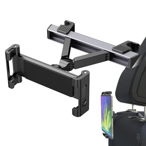 Streysisl Kfz-Halterung für Tablet, Tablet-Halterung für Auto, stabile und verstellbare Tablet-Halterung, Teleskophalterung für Kfz-Kopfstütze Streysisl Kfz-Halterung für Tablet, Tablet-Halterung für Auto, stabile und verstellbare Tablet-Halterung, Teleskophalterung für Kfz-Kopfstütze von Streysisl
