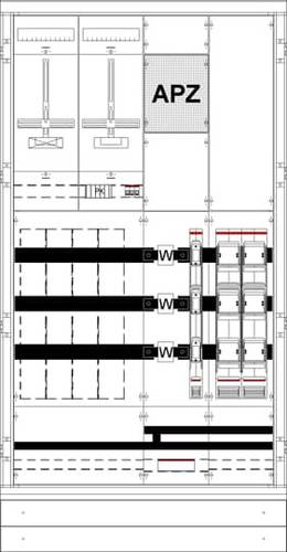 Striebel & John 2CPX032268R9999 KS4220 Zählerschrank Aufputz Anzahl Reihen = 3 Inhalt 1St. von Striebel & John