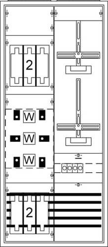 Striebel & John 2CPX032405R9999 KS405SB Zählerschrank Anzahl Reihen = 1 Inhalt 1St. von Striebel & John