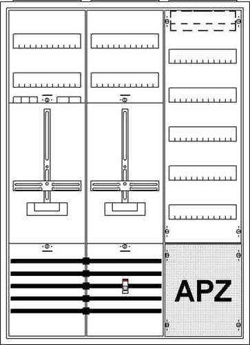 Striebel & John 2CPX035884R9999 KS245Z Zählerschrank Inhalt 1St. von Striebel & John