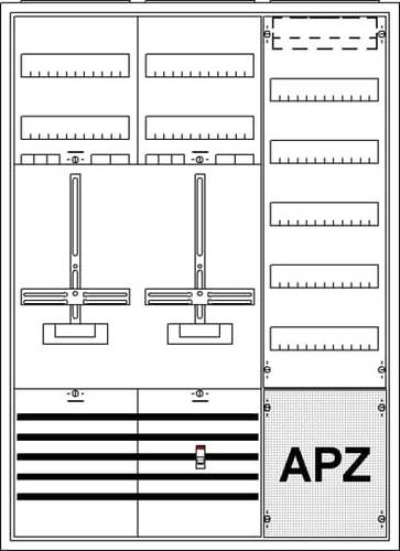 Striebel & John 2CPX035888R9999 KS247Z Zählerschrank Anzahl Reihen = 5 Inhalt 1St. von Striebel & John