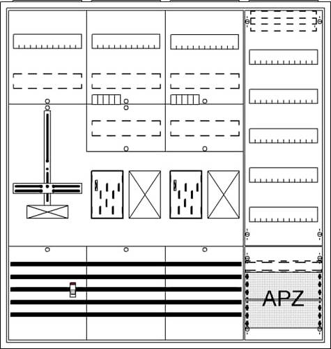 Striebel & John 2CPX054224R9999 BA47FH Komplettschrank Unterputz, Aufputz, teilversenkt Inhalt 1St. von Striebel & John