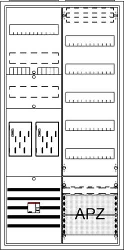 Striebel & John 2CPX054238R9999 BA27CML Komplettschrank Unterputz, Aufputz, teilversenkt Inhalt 1St. von Striebel & John