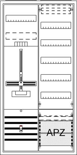 Striebel & John 2CPX054254R9999 DA27BB Komplettschrank Unterputz, Aufputz, teilversenkt Inhalt 1St. von Striebel & John