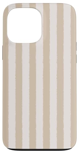 Aesthetic Grunge-Pinsel, Hellbeige, neutral gestreift Hülle für iPhone 13 Pro Max von Stripes Geometric Vertical Lines Pattern