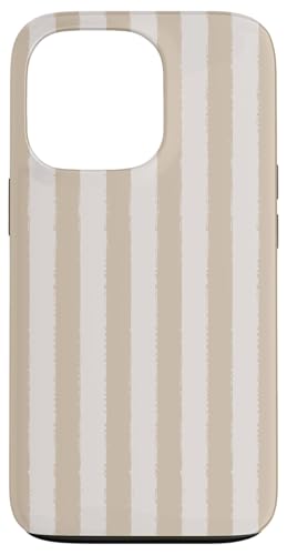 Aesthetic Grunge-Pinsel, Hellbeige, neutral gestreift Hülle für iPhone 13 Pro von Stripes Geometric Vertical Lines Pattern