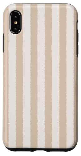 Aesthetic Grunge-Pinsel, Hellbeige, neutral gestreift Hülle für iPhone XS Max von Stripes Geometric Vertical Lines Pattern
