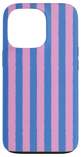 Aesthetic Grunge-Pinsel, gestreift, Rosa und Blau Hülle für iPhone 13 Pro von Stripes Geometric Vertical Lines Pattern