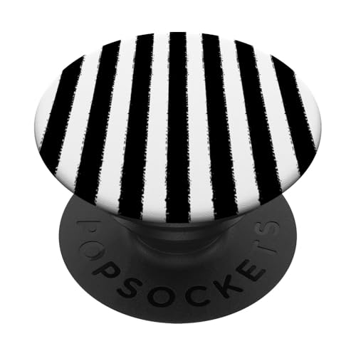 Aesthetic Grunge-Pinsel, gestreift, Schwarz / Weiß PopSockets Klebender PopGrip Aesthetic Grunge-Pinsel, gestreift, Schwarz / Weiß PopSockets Klebender PopGrip von Stripes Geometric Vertical Lines Pattern