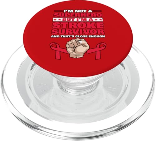 Kein Superheld, aber ich bin ein Schlaganfallüberlebender Stroke Awareness PopSockets PopGrip für MagSafe Kein Superheld, aber ich bin ein Schlaganfallüberlebender Stroke Awareness PopSockets PopGrip für MagSafe von Stroke Awareness Month May Wear Red Survivor