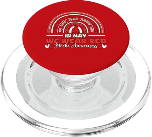 Liebe Respekt Mut Solidarität Sicherheit Schlaganfallbewusstsein PopSockets PopGrip für MagSafe Liebe Respekt Mut Solidarität Sicherheit Schlaganfallbewusstsein PopSockets PopGrip für MagSafe von Stroke Awareness Month May Wear Red Survivor