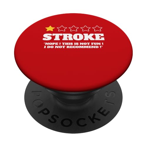 Schlaganfall Nein, das macht keinen Spaß, wird nicht empfohlen, auf Schlaganfälle aufmerksam zu machen PopSockets Klebender PopGrip Schlaganfall Nein, das macht keinen Spaß, wird nicht empfohlen, auf Schlaganfälle aufmerksam zu machen PopSockets Klebender PopGrip von Stroke Awareness Month May Wear Red Survivor