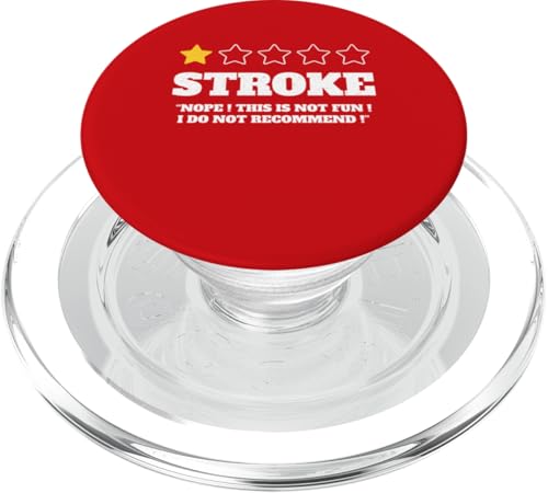 Schlaganfall Nein, das macht keinen Spaß, wird nicht empfohlen, auf Schlaganfälle aufmerksam zu machen PopSockets PopGrip für MagSafe Schlaganfall Nein, das macht keinen Spaß, wird nicht empfohlen, auf Schlaganfälle aufmerksam zu machen PopSockets PopGrip für MagSafe von Stroke Awareness Month May Wear Red Survivor