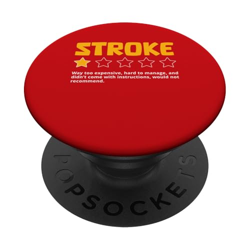 Stroke Too Teurer Ich würde Stroke Awareness nicht empfehlen PopSockets Klebender PopGrip Stroke Too Teurer Ich würde Stroke Awareness nicht empfehlen PopSockets Klebender PopGrip von Stroke Awareness Month May Wear Red Survivor