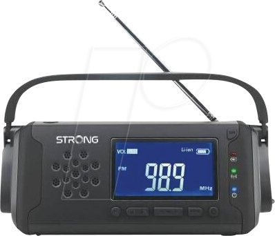 STRONG EPR1500 - AM-/FM-Notfallradio, Solar, Kurbel, Taschenlampe von Strong