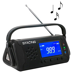 STRONG EPR1500 Kurbelradio schwarz von Strong