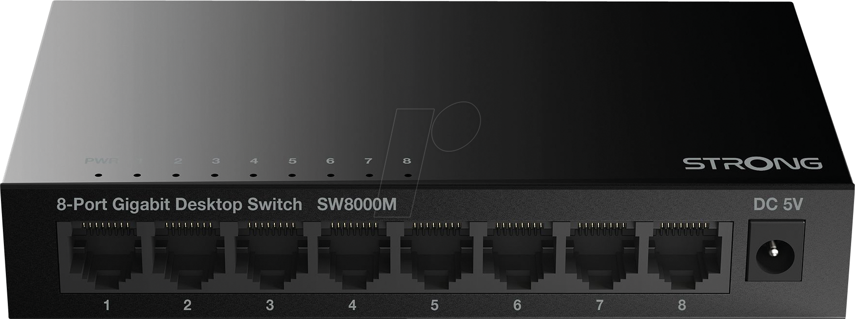 STRONG SW8000M - Switch, 8-Port, Gigabit Ethernet, Metall Gehäuse von Strong