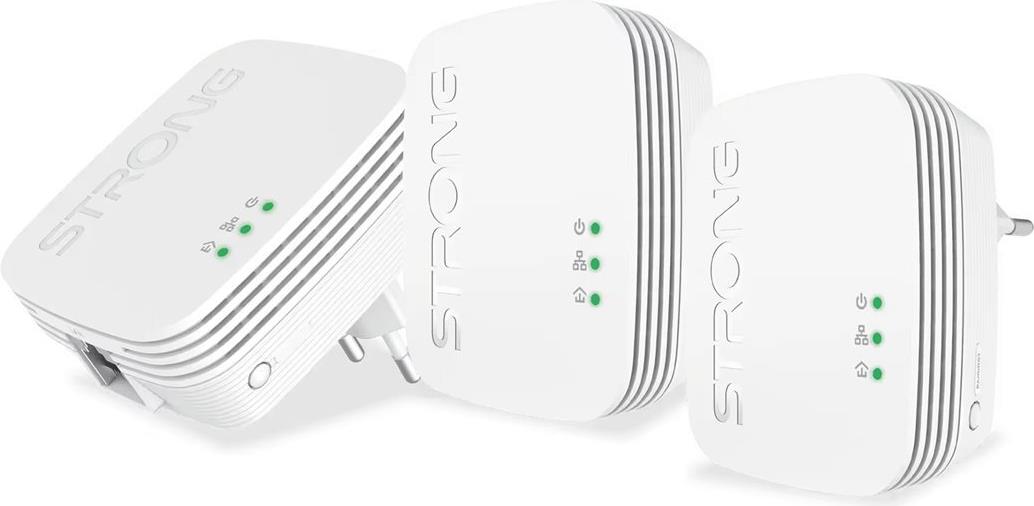 Strong Powerline 600 Triple Pack Mini 3er-Pack - Stromnetz (Powerline) (POWERL600TRIMINI) von Strong