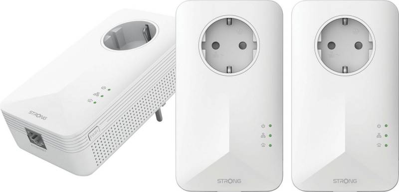Strong Powerline MINI 1000 Mbit/s Set (3 Einheiten) Reichweitenverstärker von Strong