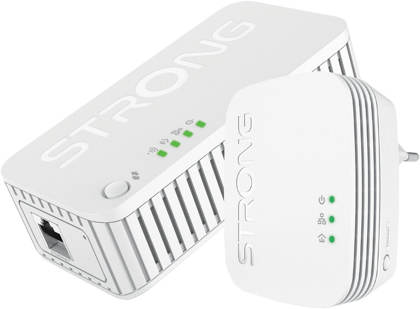 Strong Powerline MINI WiFi 1000 Mbit/s Set (2 Einheiten) Reichweitenverstärker von Strong