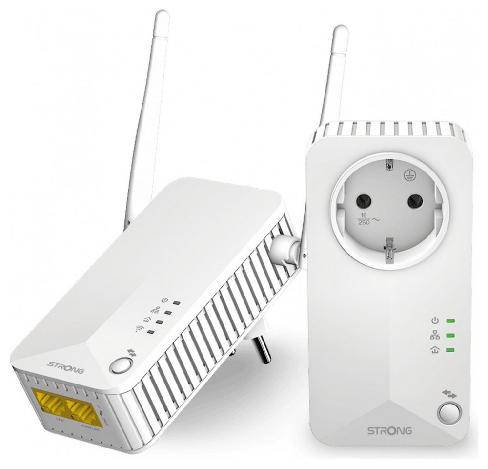 Strong Powerline Wi-Fi 600 Kit (V2) - Powerline Adapter WLAN-Router, Starkes Powerline-Wi-Fi von Strong