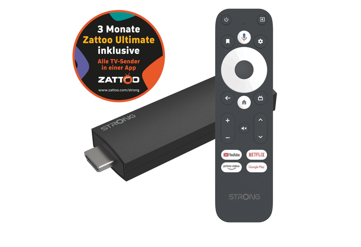 Strong Streaming-Stick Leap UNA Ultimate Android TV Stick - 2K, Bluetooth, Google Strong Streaming-Stick Leap UNA Ultimate Android TV Stick - 2K, Bluetooth, Google von Strong