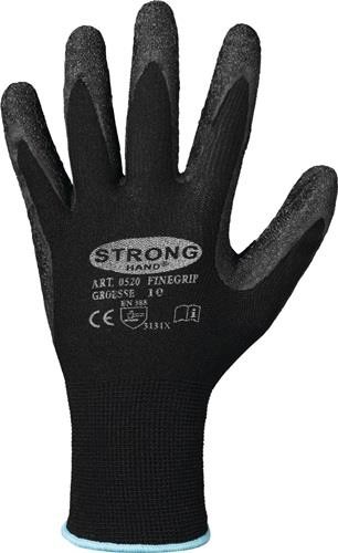 Stronghand Handschuhe Finegrip Gr.10 schwarz EN 388 PSA II Nyl.m.Schrumpf-Latex Stronghand Handschuhe Finegrip Gr.10 schwarz EN 388 PSA II Nyl.m.Schrumpf-Latex von Stronghand