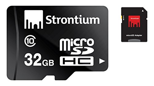 Strontium SR32GTFC6A 32GB microSDHC Speicherkarte mit SD Karte Adapter von Strontium
