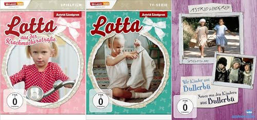 Astrid Lindgren: Lotta aus der Krachmacherstraße (Spielfilm) Lotta (TV-Serie) + Wir Kinder aus Bullerbü 2-Filme Box [4-DVD] von Studio 100 Media GmbH (Vertrieb Leonine)