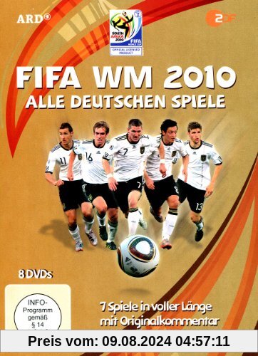 FIFA WM 2010 - Alle deutschen Spiele (8 DVD Box) von Studio Hamburg (Alive)