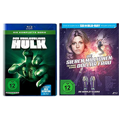 Der unglaubliche Hulk - Die komplette Serie auf 16 Blu-rays & Die sieben Millionen Dollar Frau - Die komplette Serie - Mediabook (SD on Blu-ray) von Studio Hamburg