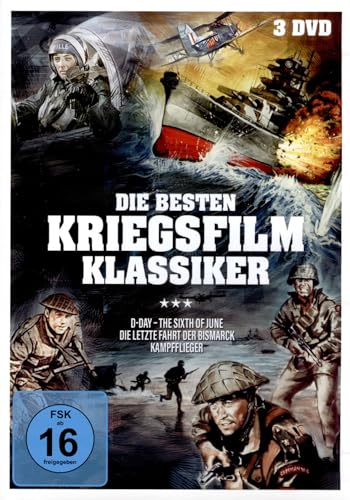 Die Besten Kriegsfilm-Klassiker (D-Day – The Sixth of June, Sink the Bismarck, The Hunters) [3 DVDs] von Studio Hamburg