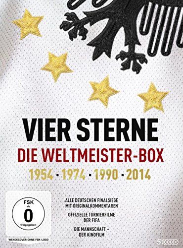Vier Sterne - Die Weltmeister-Box - 1954/1974/1990/2014 / Alle deutschen Finalsiege mit Originalkommentaren von ARD und ZDF + Die offiziellen Turnierfilme der FIFA + Die Mannschaft [5 DVDs] von Studio Hamburg