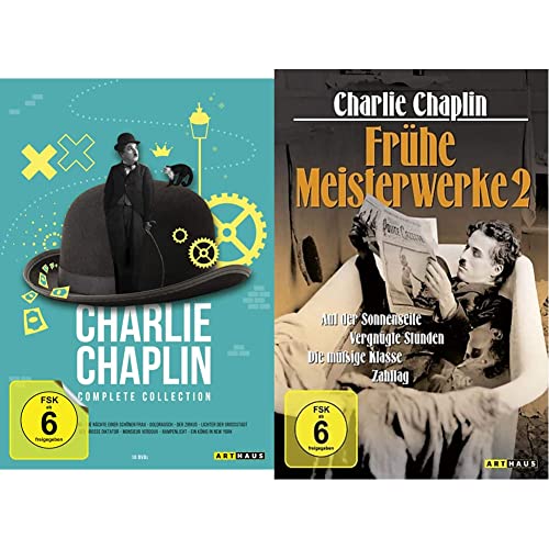 Charlie Chaplin Complete Collection [12 DVDs] & Charlie Chaplin - Frühe Meisterwerke 2 (OmU) von Studiocanal