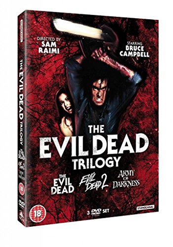 Evil Dead Complete All Movie Film DVD Trilogy Collection [3 Discs] Box set: Part 1, Part 2: Dead By Dawn, Part 3: Army of Darkness + Extras von Studiocanal