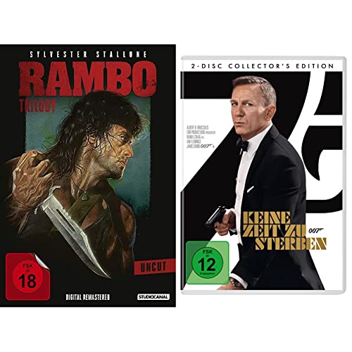 Rambo Trilogy (Uncut, Digital Remastered, 3 Discs) & James Bond 007: Keine Zeit zu sterben von Studiocanal