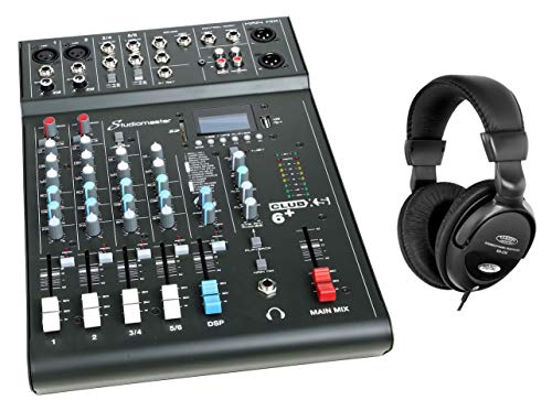 Studiomaster Club XS 6+ Mischpult Set inkl. Kopfhörer Studiomaster Club XS 6+ Mischpult Set inkl. Kopfhörer von Studiomaster