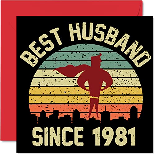 Stuff4 44. Karte Hochzeitstag Jahrestag für Ehemann - Bester Ehemann - Alles Gute zum 44. Hochzeitstag-Karte Hochzeits-Jubiläum Karten für den Partner, 145mm x 145mm Grußkarten für Jahrestage Stuff4 44. Karte Hochzeitstag Jahrestag für Ehemann - Bester Ehemann - Alles Gute zum 44. Hochzeitstag-Karte Hochzeits-Jubiläum Karten für den Partner, 145mm x 145mm Grußkarten für Jahrestage von Stuff4