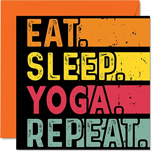 Geburtstagskarte lustig Sie oder Ihn – Essen Schlafen Yoga Wiederholung – Happy Birthday Karten Meditationsliebhaber Geschenke 145 mm x 145 mm Geburtstagskarten alle Anlässe Kinder oder Erwachsene Geburtstagskarte lustig Sie oder Ihn – Essen Schlafen Yoga Wiederholung – Happy Birthday Karten Meditationsliebhaber Geschenke 145 mm x 145 mm Geburtstagskarten alle Anlässe Kinder oder Erwachsene von Stuff4