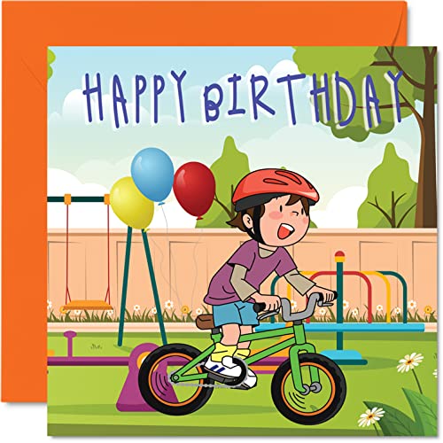 Stuff4 Kinder-Geburtstagskarte – Fahrrad-Junge – Happy Birthday Karte für Kinder, sportliche Karten für Sie oder Ihn, 145 mm, Kindergruß für Sohn, Tochter, Nichte, Neffe, Enkelkind, Kinder Stuff4 Kinder-Geburtstagskarte – Fahrrad-Junge – Happy Birthday Karte für Kinder, sportliche Karten für Sie oder Ihn, 145 mm, Kindergruß für Sohn, Tochter, Nichte, Neffe, Enkelkind, Kinder von Stuff4