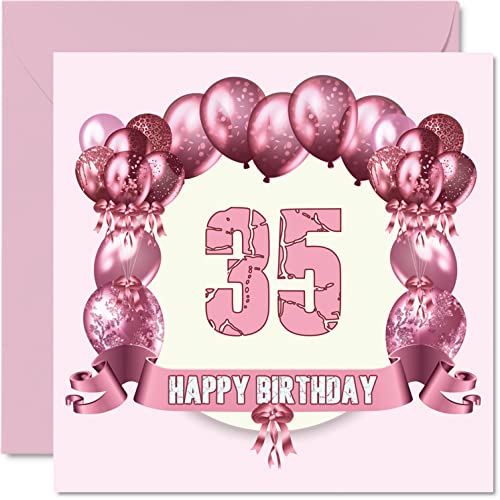 Stuff4 Lustige Geburtstagskarte zum 35. Geburtstag für Frau - Geburtstagsballons - Karte für Vater Mutter Sohn Tochter Bruder Schwester Onkel Tante Cousin 145mm Grußkarten 35. Geburtstag Stuff4 Lustige Geburtstagskarte zum 35. Geburtstag für Frau - Geburtstagsballons - Karte für Vater Mutter Sohn Tochter Bruder Schwester Onkel Tante Cousin 145mm Grußkarten 35. Geburtstag von Stuff4