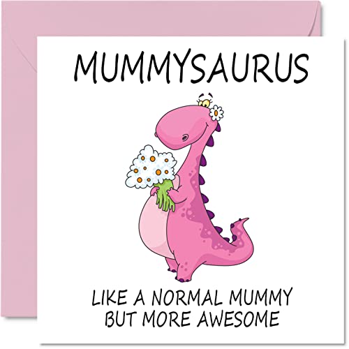 Muttertagskarten für Mama – Mummysaurus – Mama-Geburtstagskarte von Tochter und Sohn, Happy Birthday Mummy, Mum Dinosaurier-Geburtstagskarte, 145mm, Muttertags-Grußkarten für Mama, Mama, Mama, Mama Muttertagskarten für Mama – Mummysaurus – Mama-Geburtstagskarte von Tochter und Sohn, Happy Birthday Mummy, Mum Dinosaurier-Geburtstagskarte, 145mm, Muttertags-Grußkarten für Mama, Mama, Mama, Mama von Stuff4