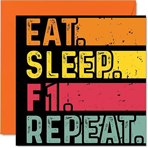 Stuff4 Geburtstagskarte lustig Sie oder Ihn – Eat Sleep F1 Repeat – Happy Birthday Cards Formel 1 Motorsport-Liebhaber Geschenke 145 mm x 145 mm Geburtstagskarten alle Anlässe Kinder oder Erwachsene Stuff4 Geburtstagskarte lustig Sie oder Ihn – Eat Sleep F1 Repeat – Happy Birthday Cards Formel 1 Motorsport-Liebhaber Geschenke 145 mm x 145 mm Geburtstagskarten alle Anlässe Kinder oder Erwachsene von Stuff4