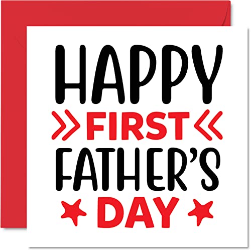 Stuff4 Heartfelt 1. Vatertagskarte für Papa – zum ersten Vatertag – niedliche Happy Father's Day Karte für Papa von Neugeborenen Baby Sohn Tochter 145 mm x 145 mm Grußkarte, Geschenk für Papa Stuff4 Heartfelt 1. Vatertagskarte für Papa – zum ersten Vatertag – niedliche Happy Father's Day Karte für Papa von Neugeborenen Baby Sohn Tochter 145 mm x 145 mm Grußkarte, Geschenk für Papa von Stuff4